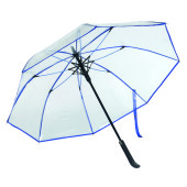 Automatische paraplu VIP - blauw, transparant